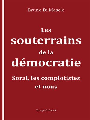 cover image of Les souterrains de la démocratie